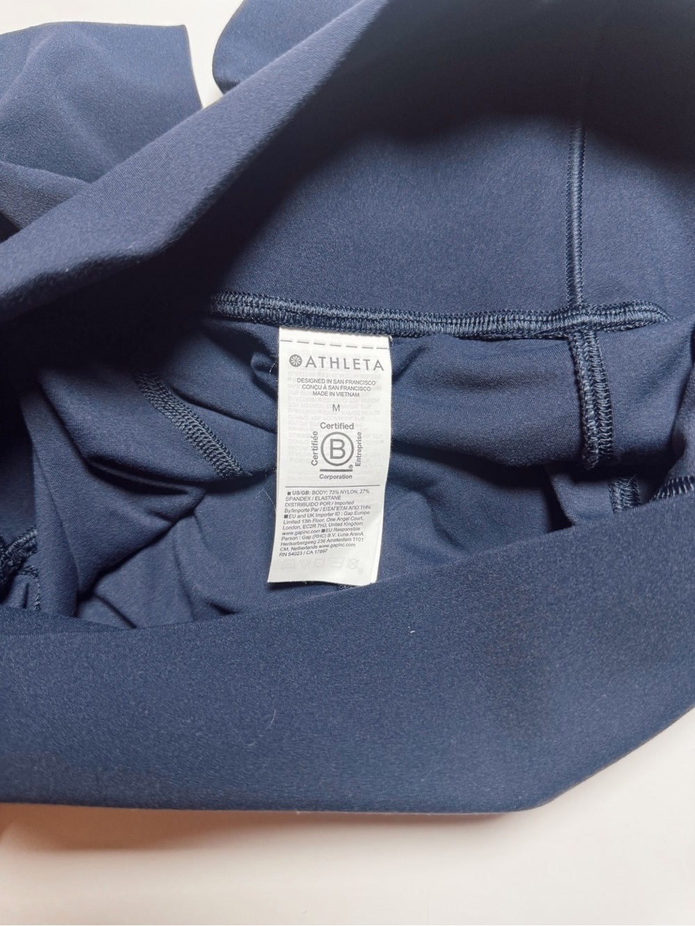 NWOT Athleta Navy High-Waist Leggings with Pockets! Size Medium! - Picture 5 of 6